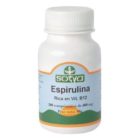 Espirulina 400 mg , 200 caps